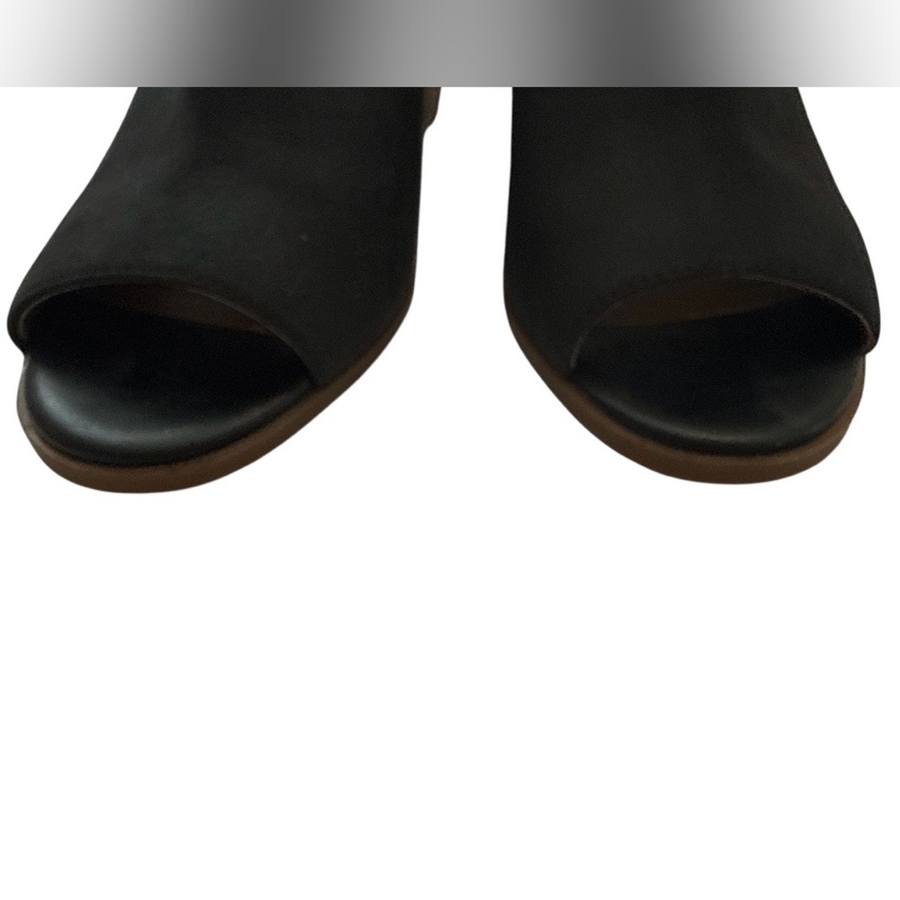 Lucky Brand Black Open-Toe Block Heel Sandal/Bootie/Mule - Women’s Size 8 - Picture 6 of 10